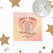 Boots N' Bubbly Cowboy Boots Heart Vrijgezellenfee Servet
