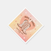 Boots N' Bubbly Cowboy Boots Heart Vrijgezellenfee Servet (Hoek)