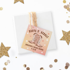 Boots N' Bubbly Cowboy Boots Vrijgezellenfeest Bedankjes Labels