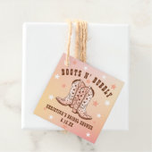 Boots N' Bubbly Cowboy Boots  Vrijgezellenfeest Bedankjes Labels (In situ)