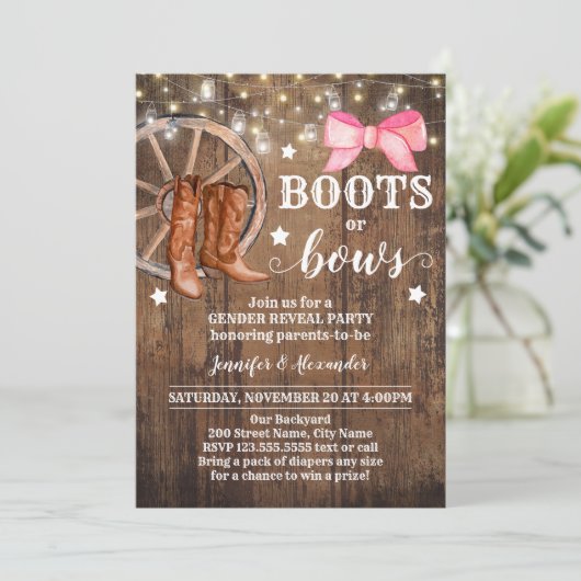 Boots of bogen kaart (Staand voorkant)