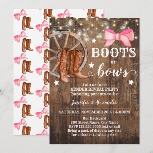 Boots of bogen kaart (Voorkant / Achterkant)