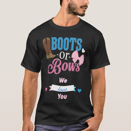 Boots of bogen waar we van houden, feestvieren t-shirt (Voorkant)