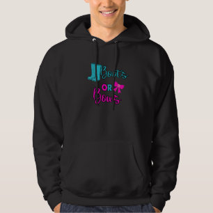 Boots of bows Gender onthullen baby party Funny Hoodie