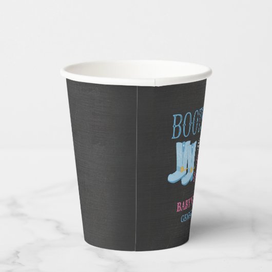 Boots of bows Gender Reopenbaart Party Papieren Bekers (Rechts)