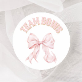 Boots of Bows Gender Reveal Stemmen Stickers