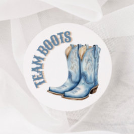 Boots of Bows Gender Reveal Stemmen Stickers