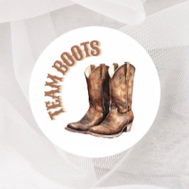 Boots of Bows Gender Reveal Stemmen Stickers