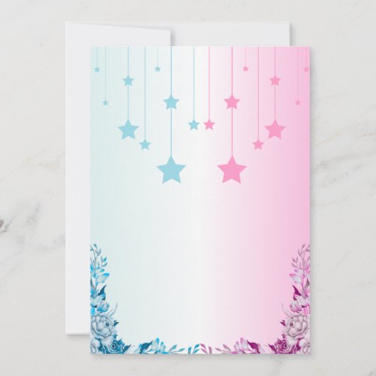 Boots of Bows Geslacht onthullen Uitnodigingen (Achterkant)