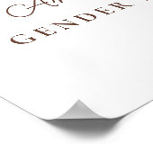 Boots of Bows Geslacht Onthullen Welkomstbord Poster (Hoek)