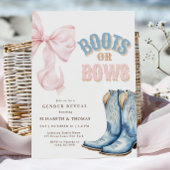 Boots of Bows Geslacht Onthulling Uitnodiging