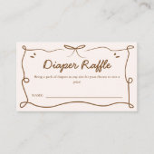 Boots of Bows Geslacht Reveal Luier Raffle Kaart (Voorkant)