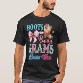 Boots of Bows Grams houdt van je gender reveal par T-shirt (Voorkant)