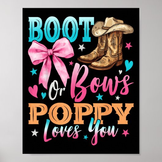 Boots of Bows Ppy houdt van je geslacht onthullen  Poster (Voorkant)