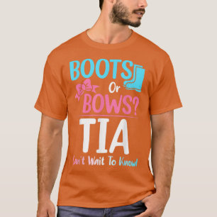 Boots of Bows Tia Gender Vrouw Zwangerschap Zwange T-shirt