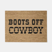 Boots off Cowboy Deurmat (Voorkant)