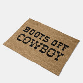 Boots off Cowboy Deurmat (Schuin)