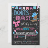 Boots or Arrows Gender Reopenbaart Uitnodiging (Voorkant)