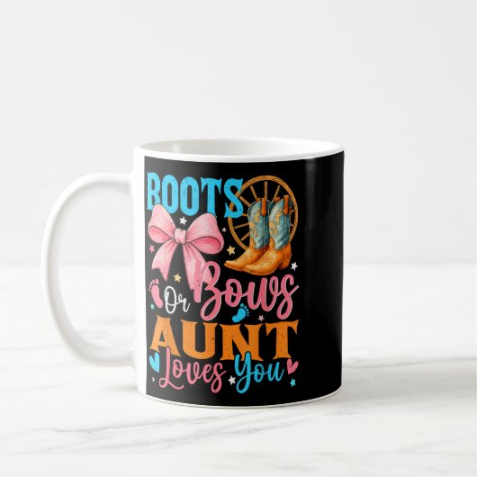Boots Or Bows Aunt Loves You Gender Reveal Family  Koffiemok (Links)