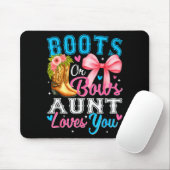 Boots Or Bows Aunt Loves You Gender Reveal Family  Muismat (Met muis)