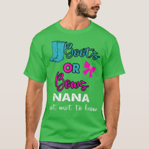 Boots or Bows baby Gender onthult party Matching N T-shirt