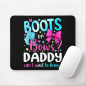 Boots Or Bows Daddy Loves You Gender Reveal Party Muismat (Met muis)