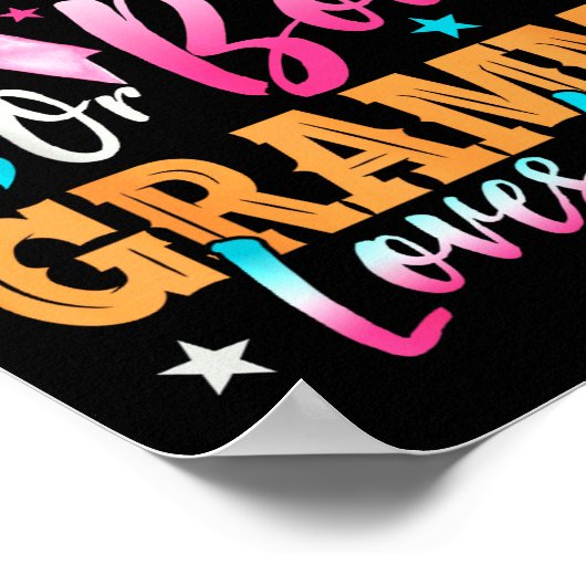 Boots Or Bows Grammy Loves You Gender Reveal Famil Poster (Hoek)