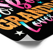 Boots Or Bows Granddad Loves You Gender Reveal Fam Poster (Hoek)