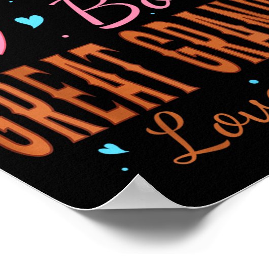 Boots Or Bows Great Grandpa Loves You Gender Revea Poster (Hoek)