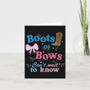 Boots or bows kunnen niet wachten om te weten of h kaart