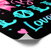 Boots Or Bows Lolli Loves You Gender Reveal Family Poster (Hoek)