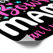 Boots Or Bows Mama Loves You Gender Reveal Party  Poster (Hoek)