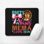 Boots Or Bows Mema Loves You Gender Reveal Party Muismat (Met muis)