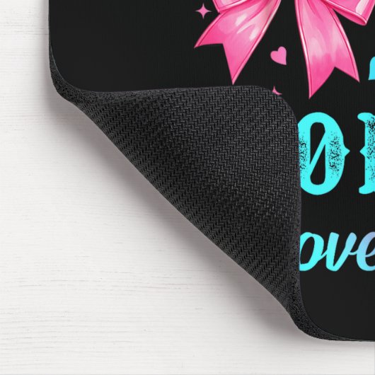 Boots Or Bows Momma Loves You Gender Reveal Family Muismat (Hoek)