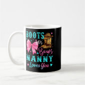 Boots Or Bows Nanny Loves You Gender Reveal Family Koffiemok (Links)
