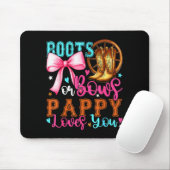 Boots Or Bows Pappy Loves You Gender Reveal Party  Muismat (Met muis)