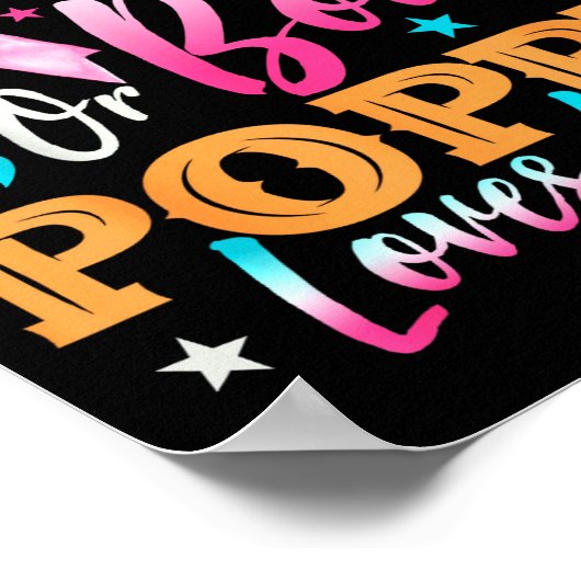 Boots Or Bows Ppy Loves You Gender Reveal Family  Poster (Hoek)