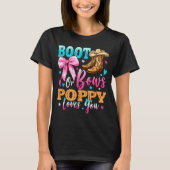 Boots Or Bows Ppy Loves You Gender Reveal Family  T-shirt (Voorkant)