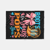 Boots Or Bows Ps Loves You Gender Reveal Family  Fleece Deken (Voorkant (Horizontaal))