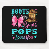 Boots Or Bows Ps Loves You Gender Reveal Family  Muismat (Voorkant)