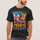Boots Or Bows Ps Loves You Gender Reveal Family  T-shirt (Voorkant)