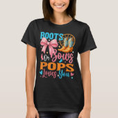 Boots Or Bows Ps Loves You Gender Reveal Family  T-shirt (Voorkant)
