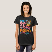 Boots Or Bows Ps Loves You Gender Reveal Family  T-shirt (Voorkant volledig)