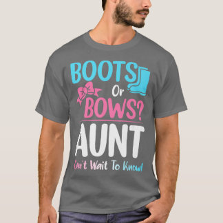 Boots or Bows tante Gender onthult zwangerschapsaa T-shirt