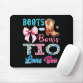 Boots Or Bows Tio Loves You Gender Reveal Western  Muismat (Met muis)