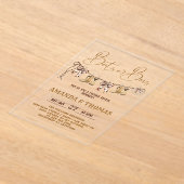 Boots or Bows Western Gender Reveal Acryl Uitnodigingen (Laagn)