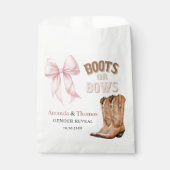Boots or Bows Western Gender Reveal Bedankzakje (Voorkant)