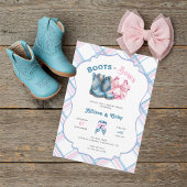 Boots or Bows Western Gender Reveal Kaart