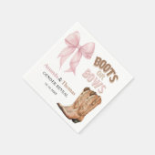 Boots or Bows Western Gender Reveal Servet (Hoek)