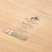 Boots Quinceañera Acryl Uitnodigingen (Laagn)